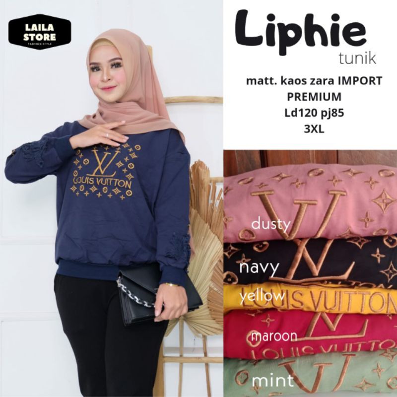 TUNIK KAOS ZARA IMPORT WANITA DEWASA TERLARIS FIT TO 3XL LIPHIE