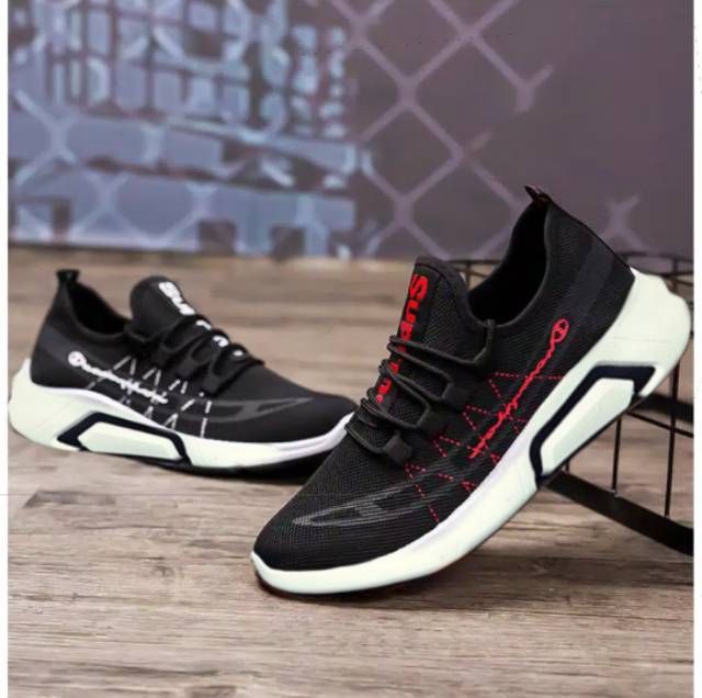 sepatu pria sneakers running fashion casual Spm01