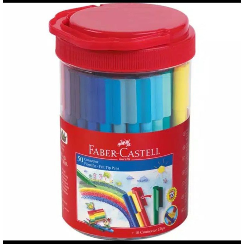 

connector pen faber castell 50 warna