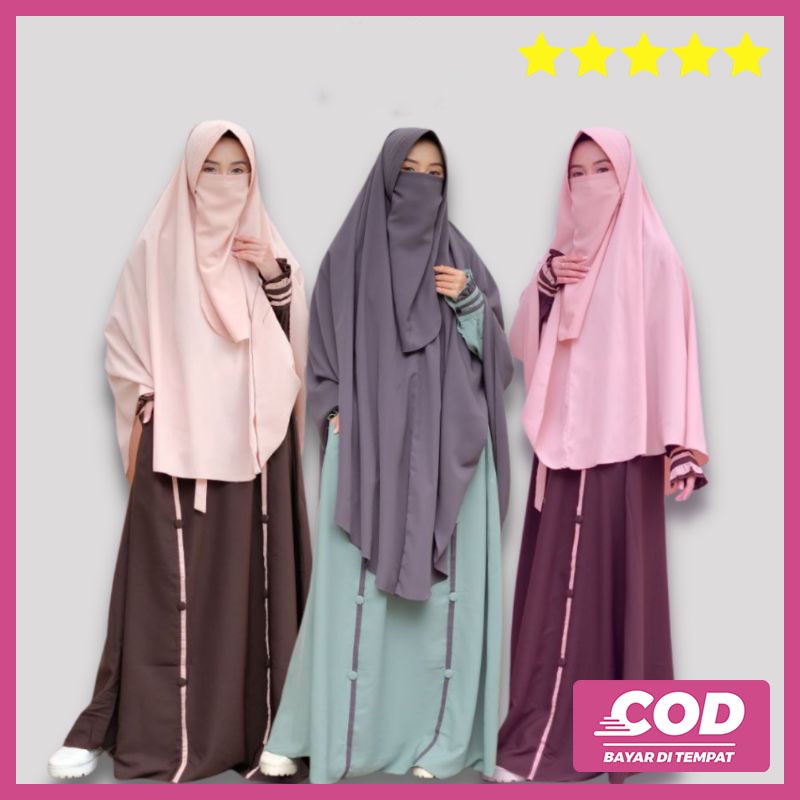BAJU GAMIS WANITA MUSLIMAH CADAR SYARI BUSUI NAJWA MG036