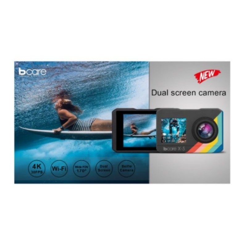 Action Camera Bcare X5 Touch Dual Screen WiFi Ultra Hd 4 K 16mp-6