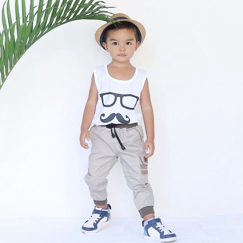 CELANA ANAK LAKI-LAKI JOGER CARGO 5-7 TAHUN