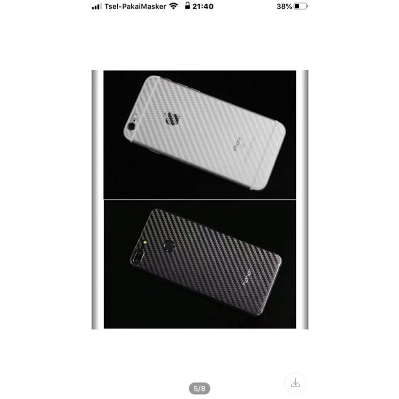 IPHONE 12 （5.4）/12（ 6.1）/12 （6.7）GARSKIN STICKER CARBON BACK