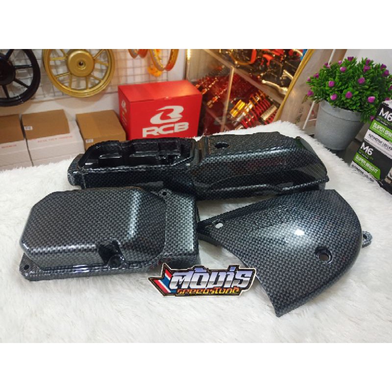 Cover Cvt Carbon Mio Smile Sporty Shopee Indonesia