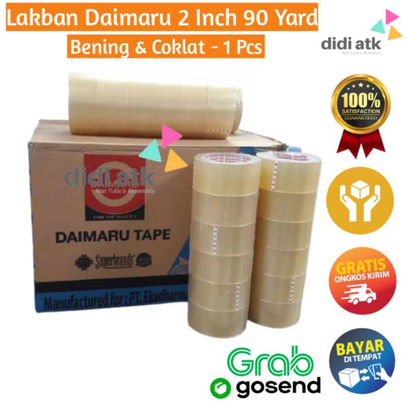 

Lakban Daimaru 2 Inch 90 Yard Bening Dan Coklat 1 Pcs