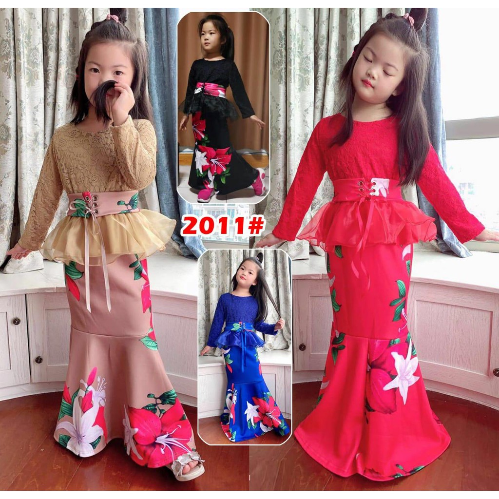 2011# versi8121 longdress fashion anak perempuan / aguan panjang brukat /gaun panjang anak couple