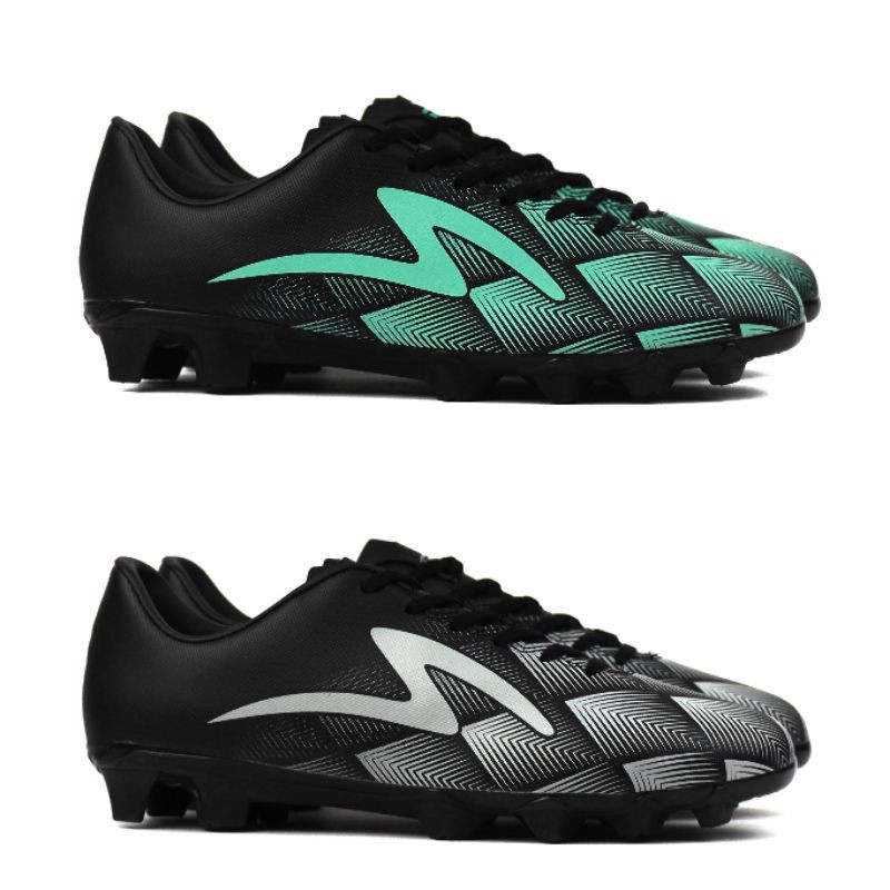 Sepatu Bola Specs Austero FG - Black Mantis Lite Grey Original