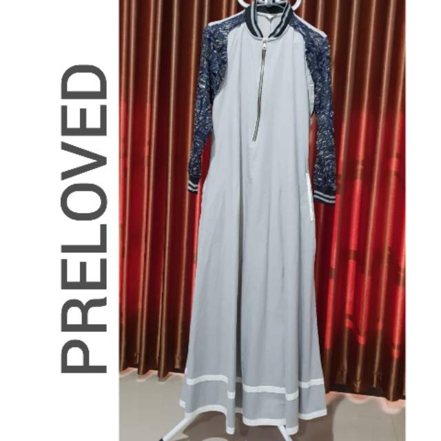 Gamis Sporty Abu (PRELOVED)