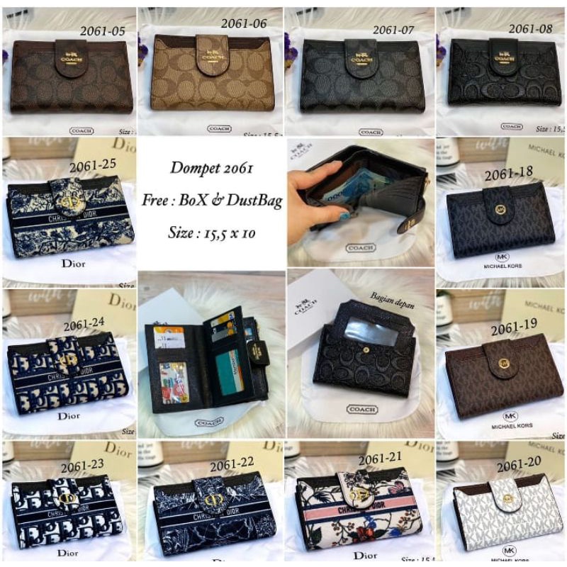 Dompet Kartu Kancing 2061 Import Freebox