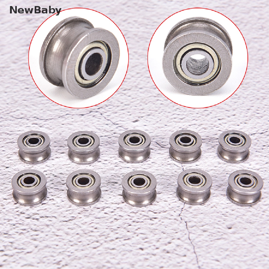 Newbaby 10pcs U624ZZ bearing Bentuk U Ukuran 4x13 X 7mm Untuk Rel linear