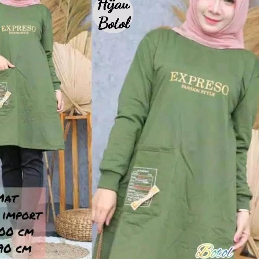 국 TUNIK WANITA  2021 KEKINIAN / TUNIK KAOS PANJANG/TUNIK WANITA DEWASA ATASAN WANITA DEWASA Hot