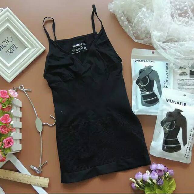 Munafie atasan camisol slimming body shaperasli import/tanktop korset