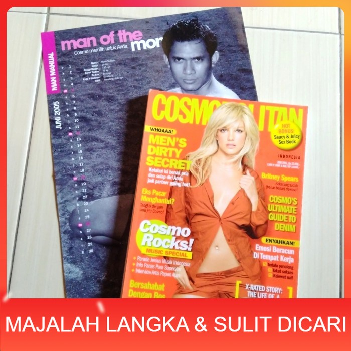 Majalah COSMOPOLITAN Jun 2005 BRITNEY SPEARS + POSTER Langka