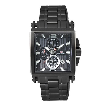 Chronoforce CF5312G-5 Chronograph Black Stainless Steel - Jam Tangan Pria