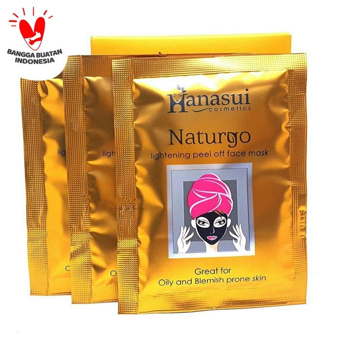 Masker Naturgo BPOM Hanasui Menghilangkan Komedo Per Sachet