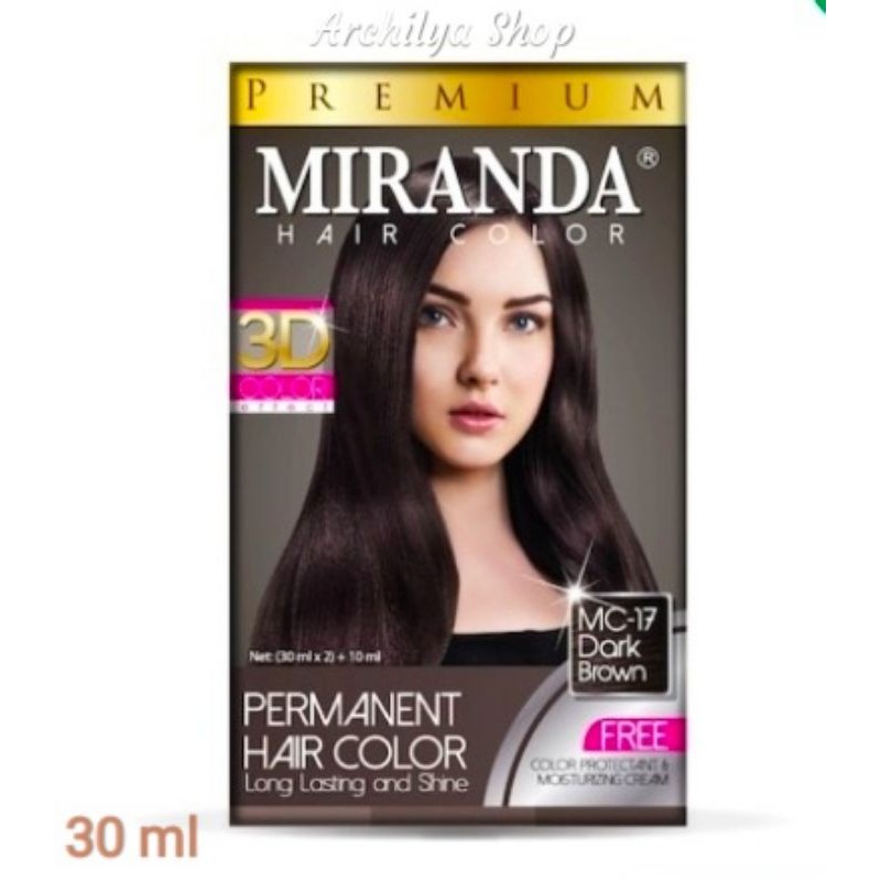 Miranda Hair Color MC-17 Dark Brown 30 ml