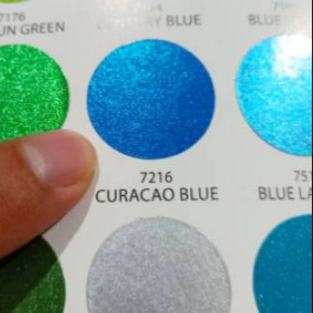 SAPPORO CURACAO BLUE 7216 Biru Metalik Cat Semprot Pilox Pylox