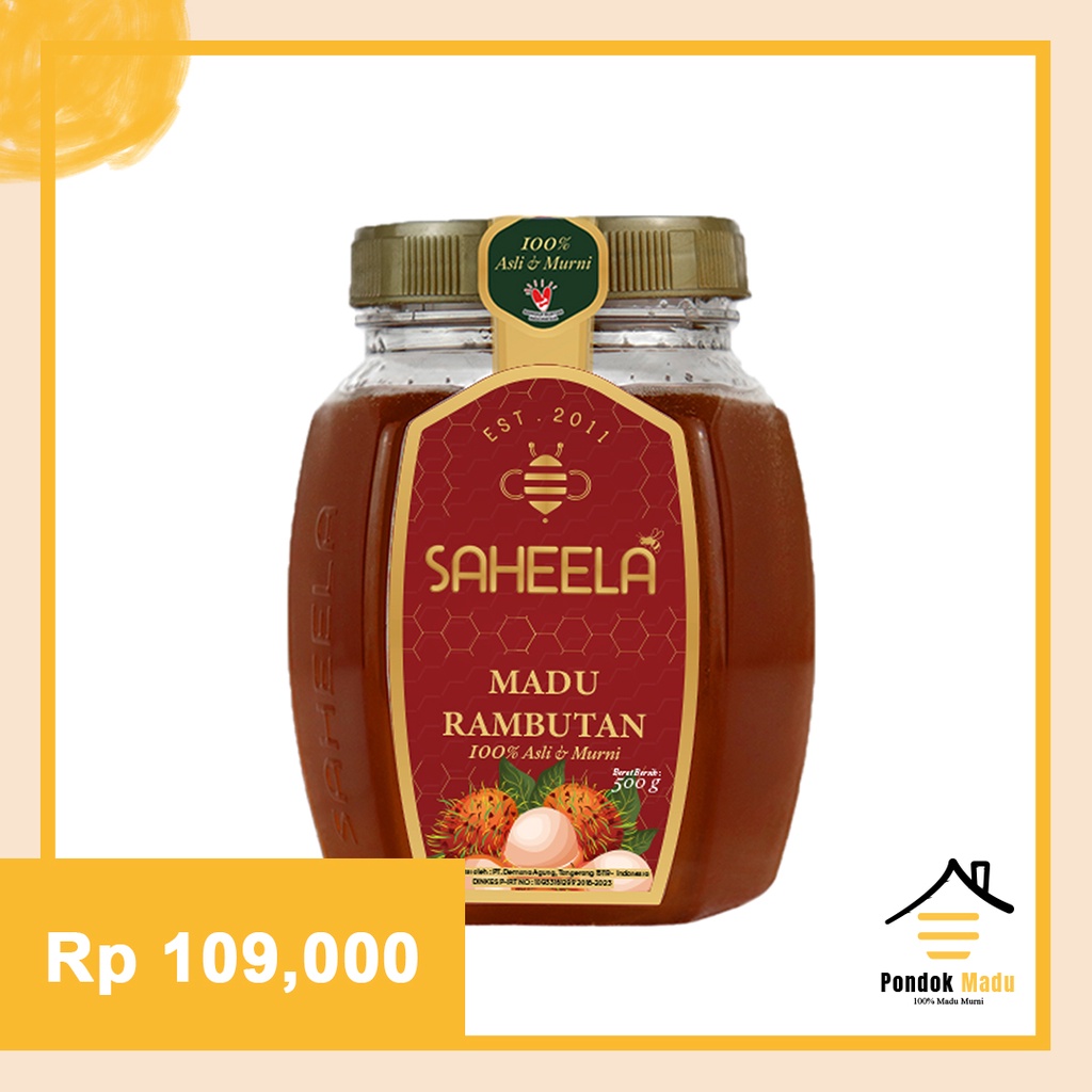 

Madu Murni Asli - Madu Murni Saheela Rambutan 500 gram [Premium Quality]