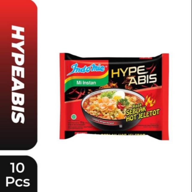 

Indomie HypeAbis Rasa Seblak Hot Jeletot - Paket Isi 10