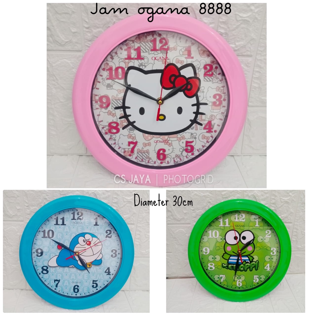 Jam Dinding Analog Karakter Ogana Type 8888