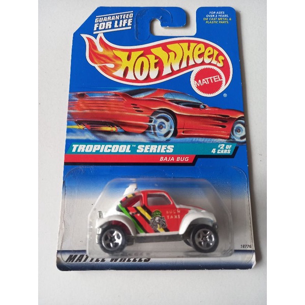 hotwheels BAJA BUG TROPICOOL SERIES blue card, card lawas bug'n TAXI