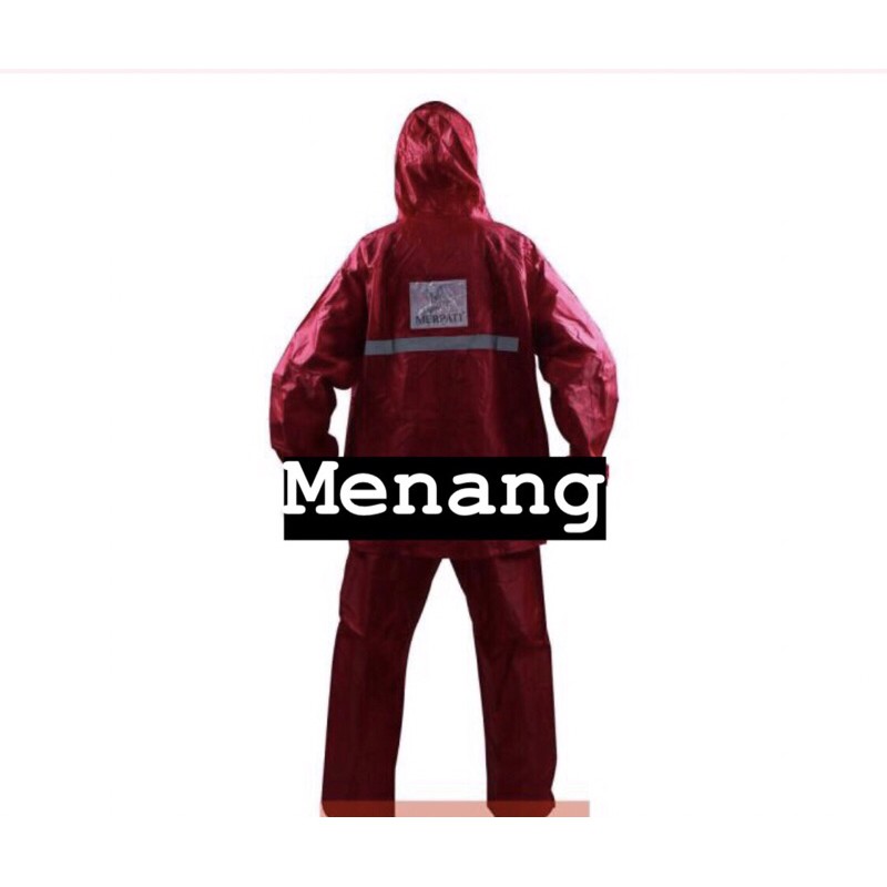 Jas Hujan Merpati Setelan Jaket Celana Merapati M-008 SIZE BESAR JUMBO BAHAN NYLON POLYSTER