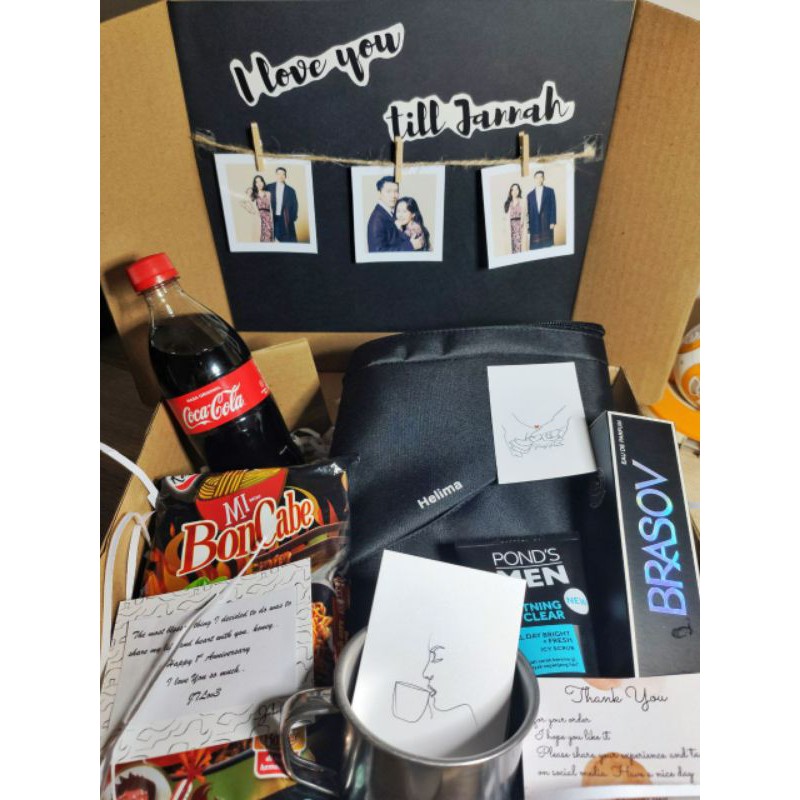 

GIFT BOX Cowo Black Edition Kado Ulang tahun wisuda anniversary MURAH MERIAH