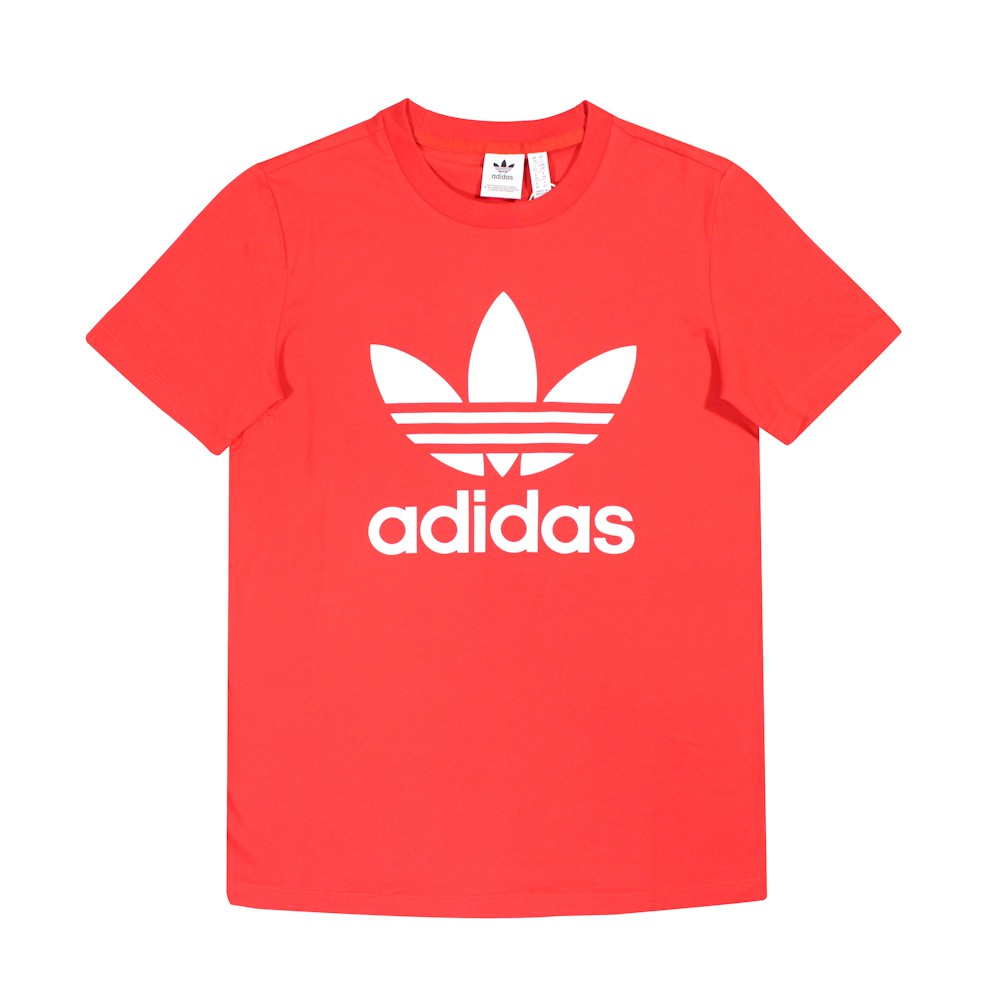  Kaos  T shirt O neck Lengan  Pendek  Desain Adidas  Trefoil 