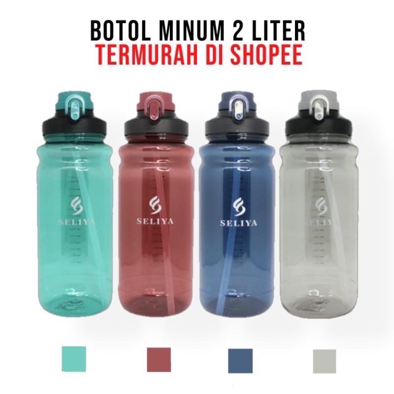 BOTOL AIR MINUM JUMBO SELIYA TALI 2 LITER