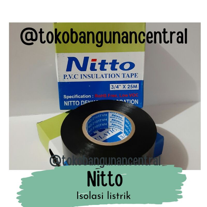 

Nitto isolasi listrik , lakban listrik , isolasi hitam
