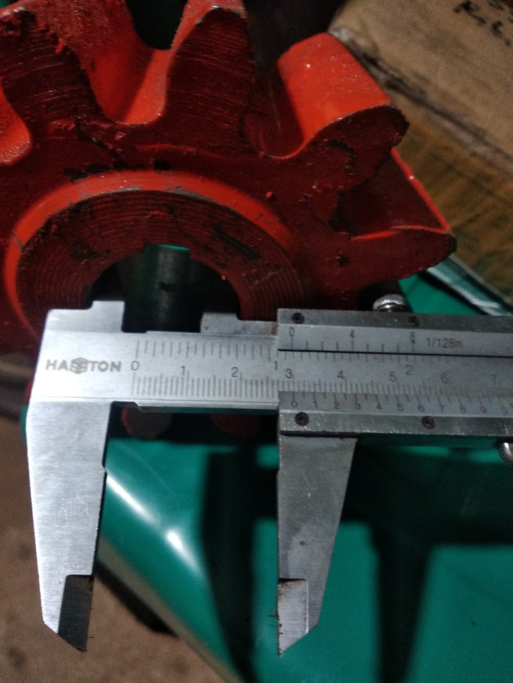 Gear Molen Mesin Tiger Pengaduk Semen 12 Gigi As 30 Mm Model Tirus