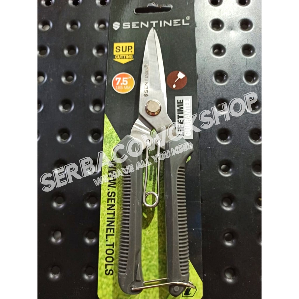 Sentinel Gunting Serbaguna 8 Inch Gunting Dahan Lurus Taman Stainless Termurah Berkualitas