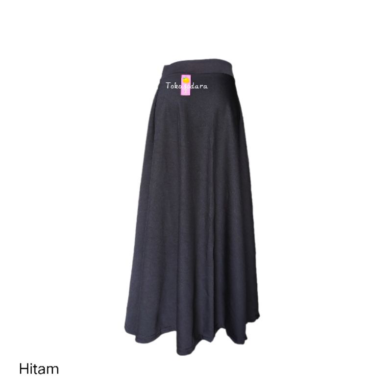 Hitam New Rok Payung Jodda Scuba Series // Rok Payung Premium // Rok Muslim