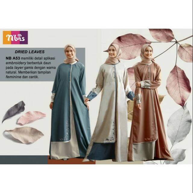 NIBRAS  NB A53/GAMIS NIBRAS/NIBRAS/GAMIS TERBARU/GAMIS BRANDED/GAMIS TERLARIS/GAMIS