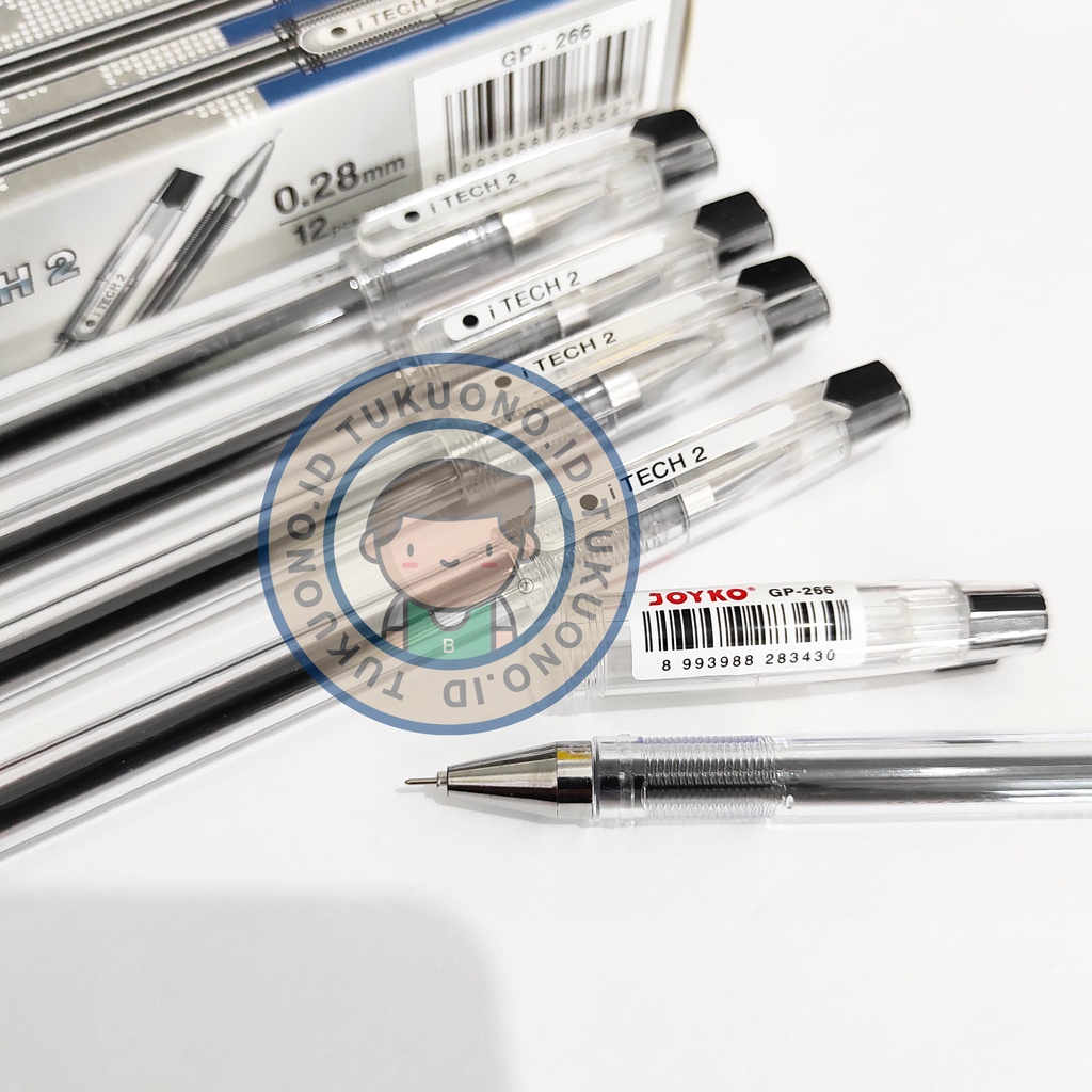 

JOYKO i Tech 2 GP-266 Gel Pen 0.28 | Bolpen Pulpen Ballpoint Pen
