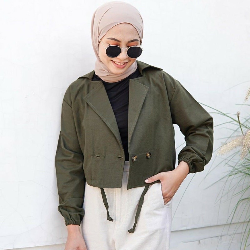 BEFAST - ZRD OOTD Wanita Blazer SALSA / ADARA BLAZER CROP / Blazer Polos Wanita / Outer Wanita Casual / Blazer Keluaran Terbaru / Blazer Termurah / Blazer OOTD Wanita