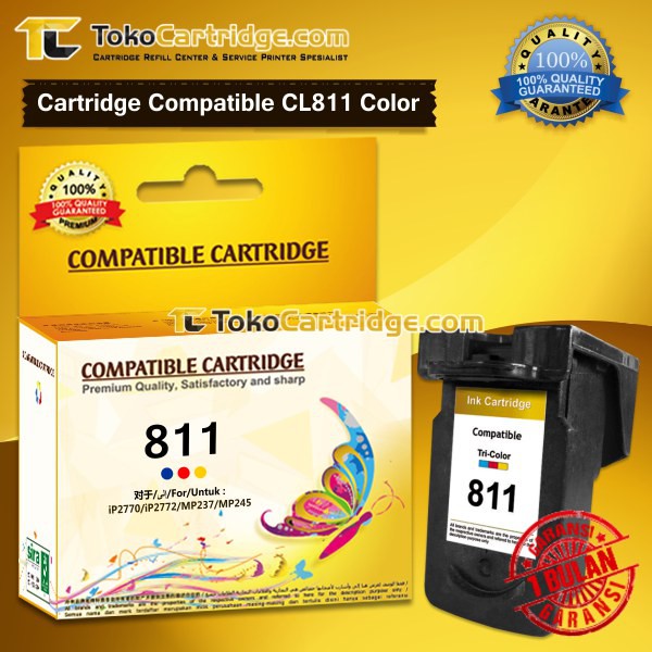 Cartridge tinta Canon CL 811 cl811, Canon IP2770 MP237 MP245 MP258 MP