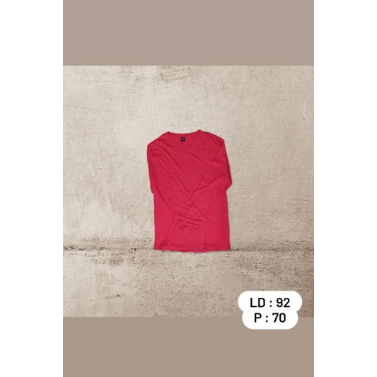 Kaos Vneck Preloved Lengan Panjang Kaos Preloved Kaos Lengan Panjang