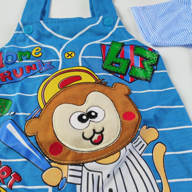JEFFRY Jumper hansop setelan baju celana terusan kodokan kancing anak bayi baru lahir newborn halus tebal
