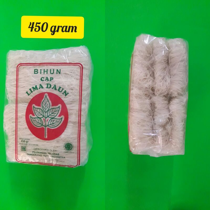 

Bihun Cap Lima Daun 450 gram