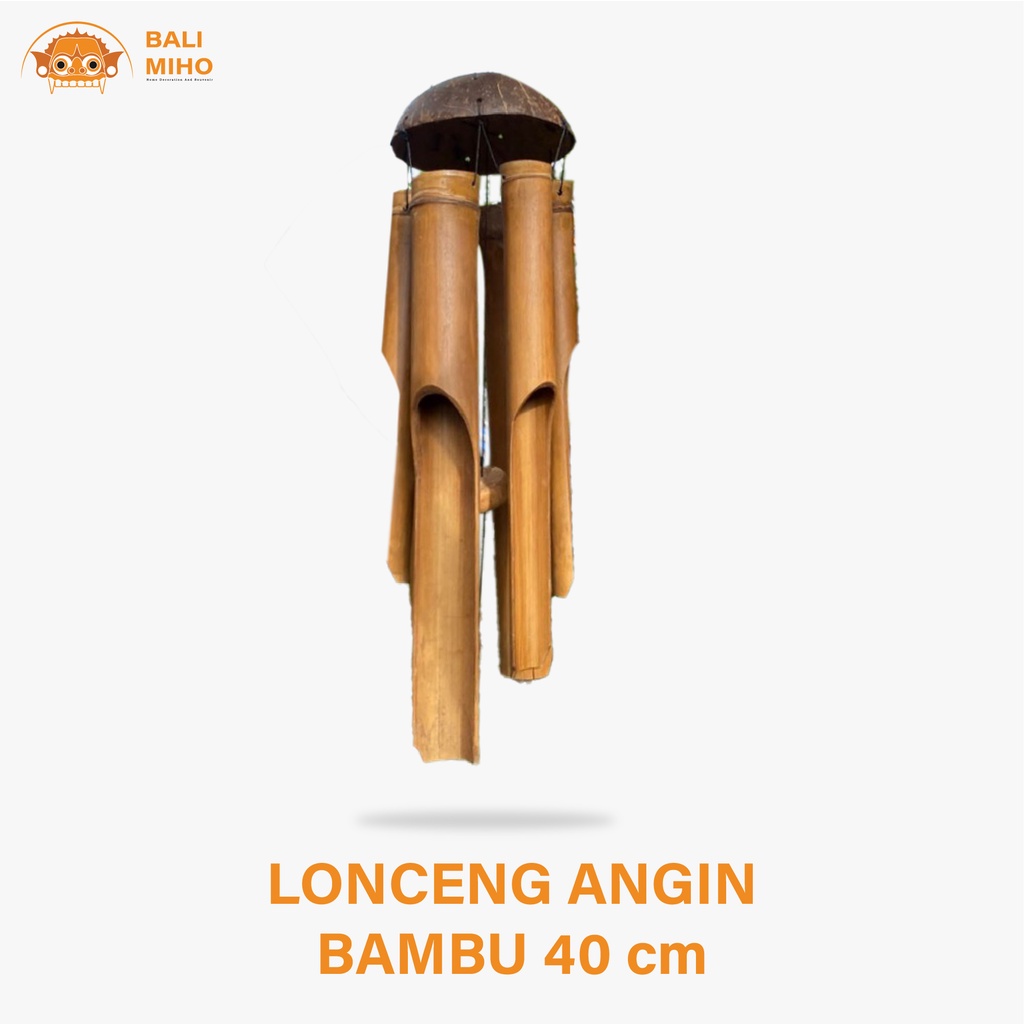 Lonceng Angin Bambu Polos - Genta Angin Bambu - Gantungan Bambu - Lonceng Bambu - Klintingan Bali