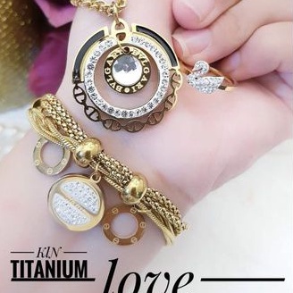 TiTanium set perhiasan wanita p528