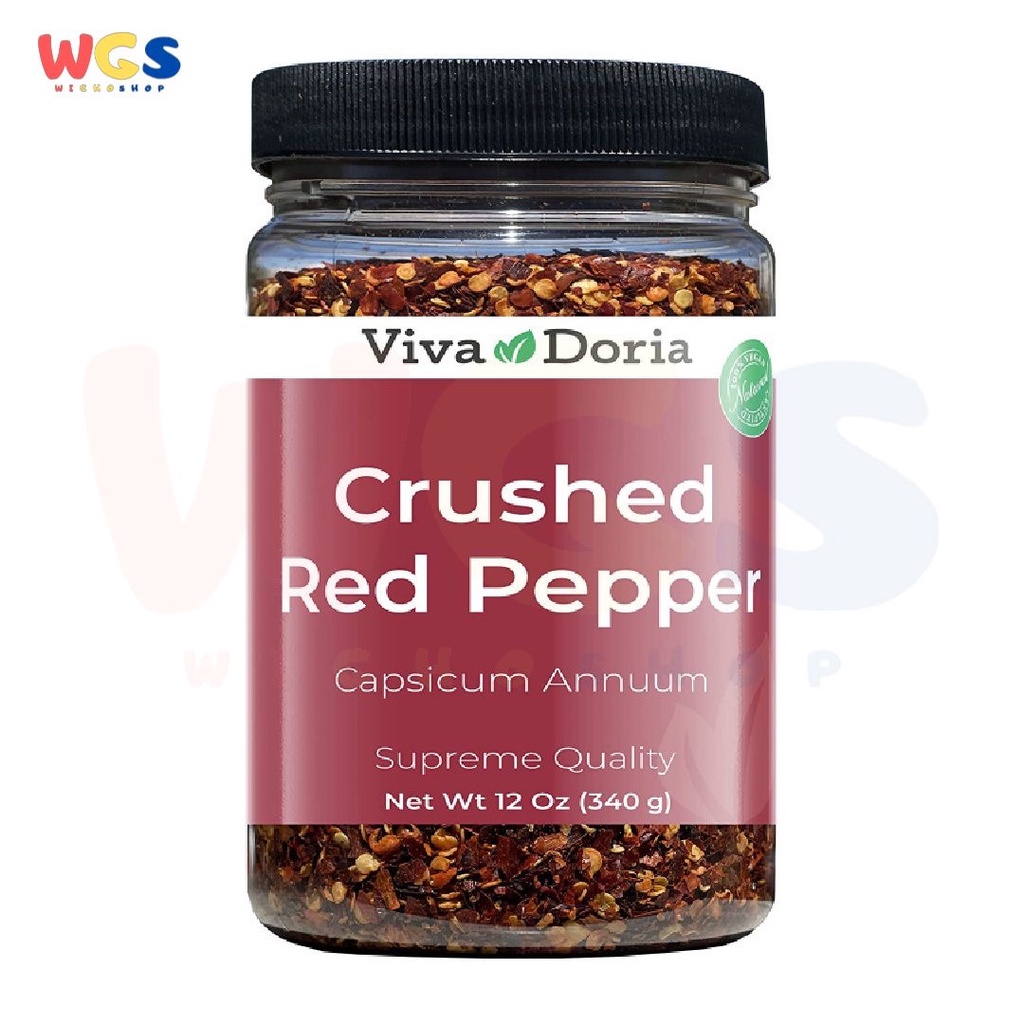 Viva Doria Crushed Red Pepper Capsium Annuum Supreme Quality 12oz 340g