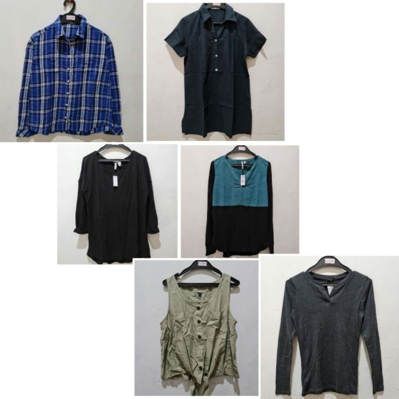 Preloved Blouse Wanita Atasan Uniqlo H&M