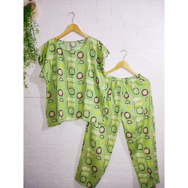 BabyDoll rayon celana panjang lengan pendek - babydoll kekinian viral