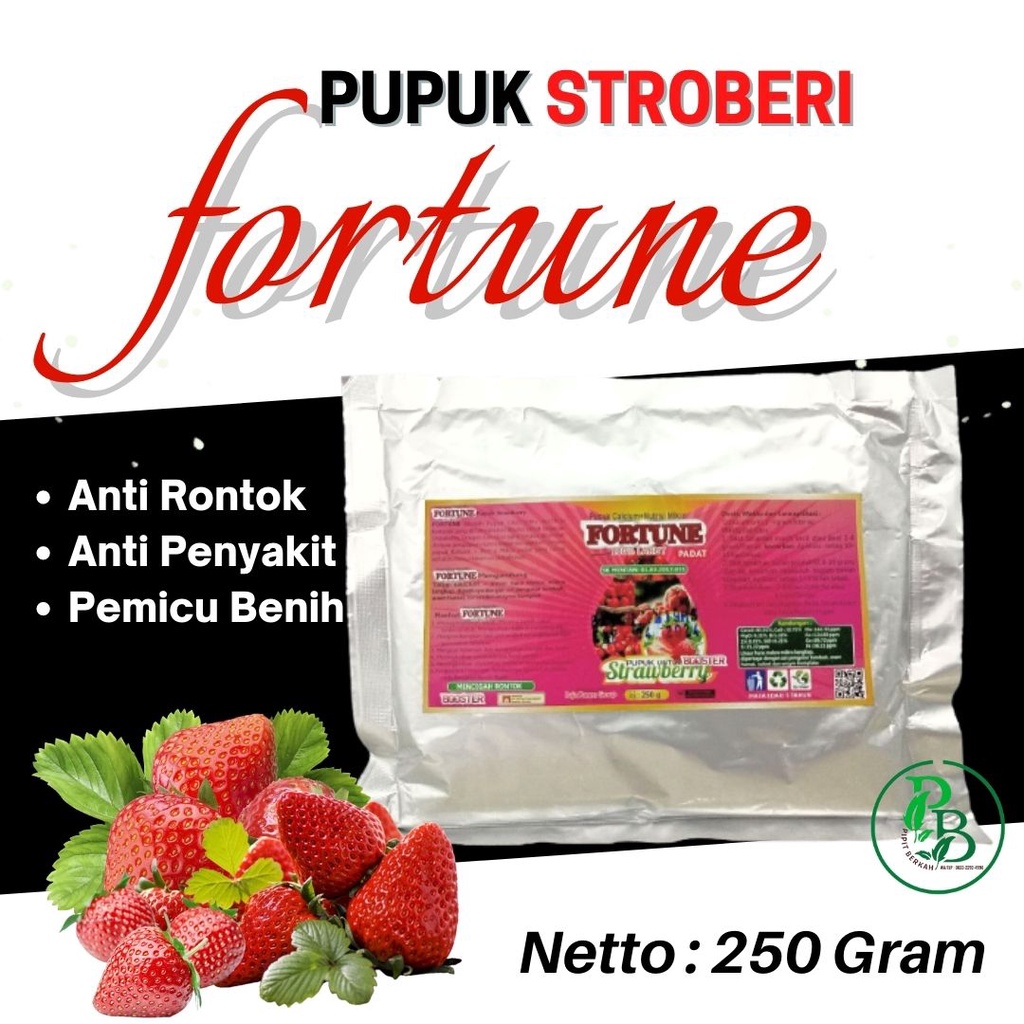 Pupuk Strawberry Agar Berbuah Lebat, Booster Pelebat Buah Strowberry, Pupuk Stroberi