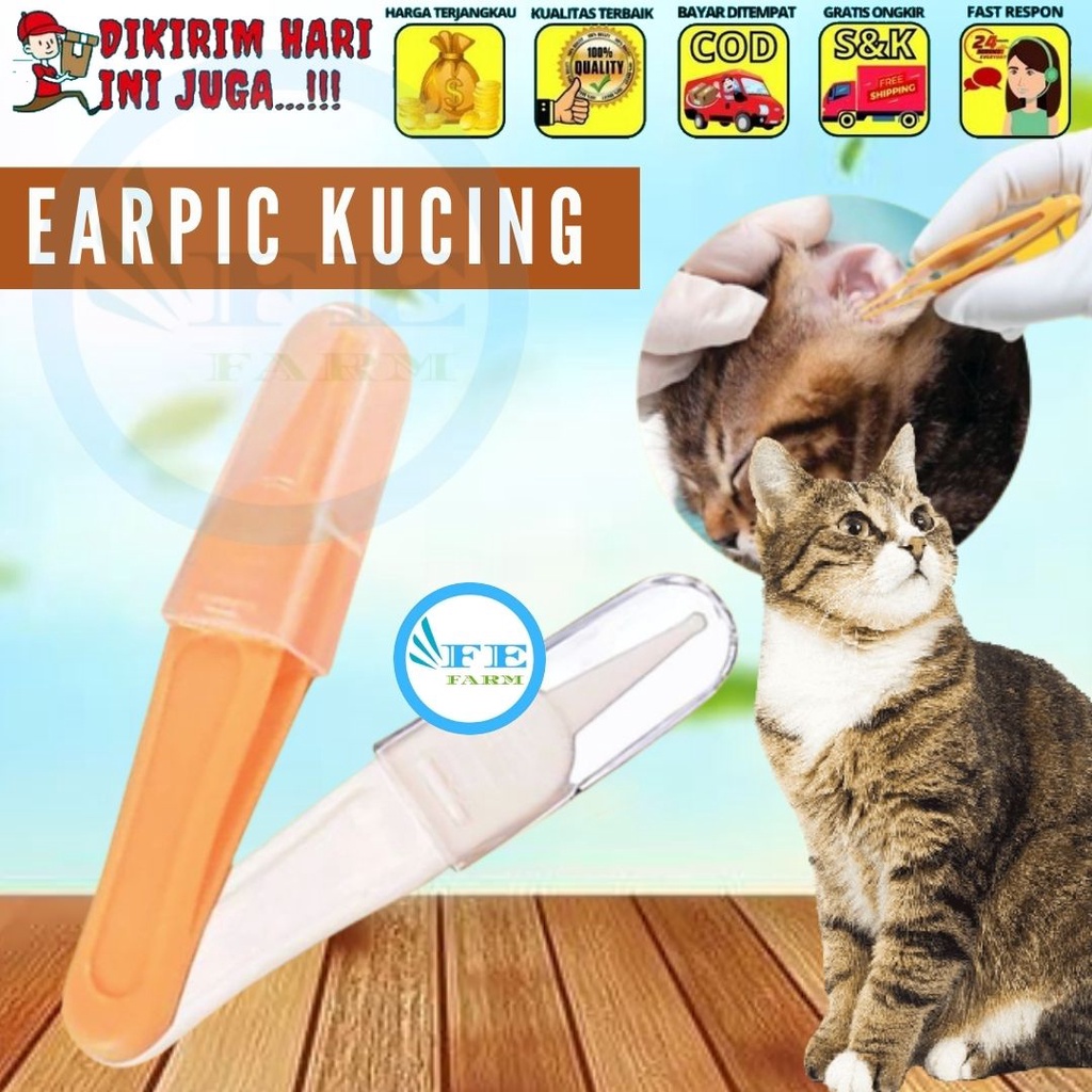 Ear Pick Pembersih Telinga Kucing Pembersih Kotoran Telinga Kucing Japit Pembersih Telinga Kucing FEFARM