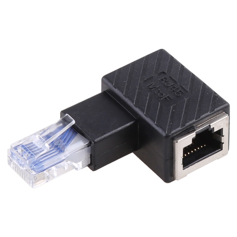 Btsg 90derajat Ethernet LAN RJ45 Male to Female Kanan/Kiri/Atas/Bawah/Sudut