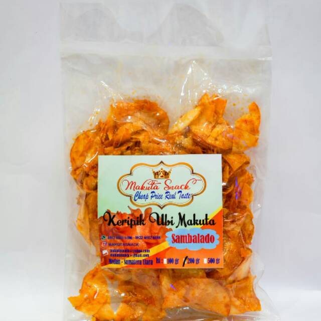 

kripik ubi Sambalado Makuta 200gr