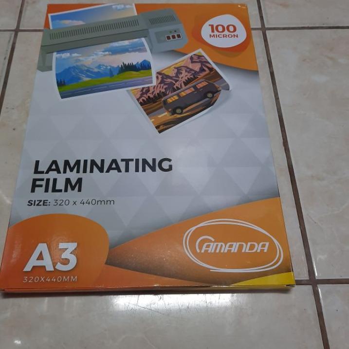 

ㅝ Plastik Laminating A3 Amanda 100 Micron (10 Lembar) / Laminating Amanda A3 READY 3293 ⁂